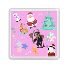 Pink Krampus Christmas Memory Card Reader (square) by NerdySparkleGoth