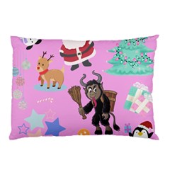 Pink Krampus Christmas Pillow Case (two Sides) by NerdySparkleGoth