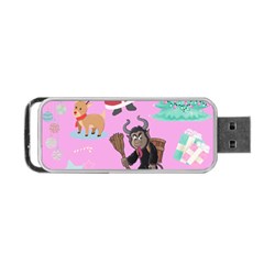 Pink Krampus Christmas Portable Usb Flash (one Side) by NerdySparkleGoth