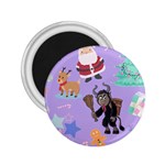 Purple Krampus Christmas 2.25  Magnets Front