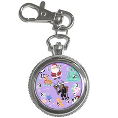 Purple Krampus Christmas Key Chain Watches by NerdySparkleGoth