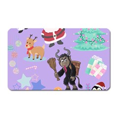 Purple Krampus Christmas Magnet (rectangular) by NerdySparkleGoth