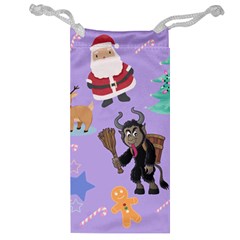 Purple Krampus Christmas Jewelry Bag