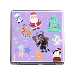 Purple Krampus Christmas Memory Card Reader (square 5 Slot) by NerdySparkleGoth