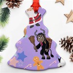 Purple Krampus Christmas Ornament (Christmas Tree)  Front