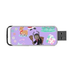 Purple Krampus Christmas Portable Usb Flash (one Side) by NerdySparkleGoth