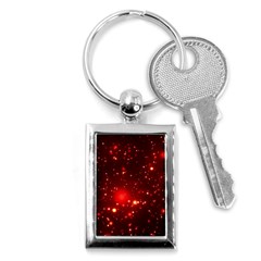 Firework-star-light-design Key Chain (rectangle)