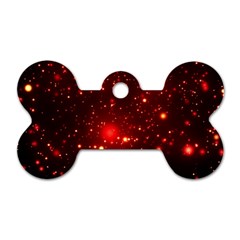 Firework-star-light-design Dog Tag Bone (two Sides)