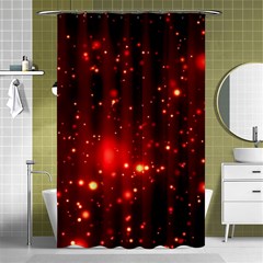 Firework-star-light-design Shower Curtain 48  X 72  (small) 