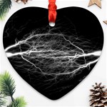 Flash-electricity-energy-current Ornament (Heart) Front