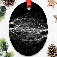 Flash-electricity-energy-current Oval Ornament (two Sides)