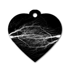 Flash-electricity-energy-current Dog Tag Heart (two Sides)