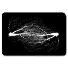 Flash-electricity-energy-current Large Doormat 