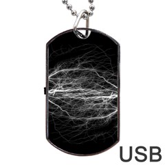 Flash-electricity-energy-current Dog Tag Usb Flash (two Sides) by Jancukart