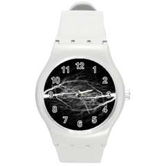 Flash-electricity-energy-current Round Plastic Sport Watch (m) by Jancukart