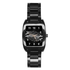 Flash-electricity-energy-current Stainless Steel Barrel Watch