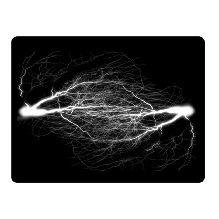 Flash-electricity-energy-current Double Sided Fleece Blanket (Small) 