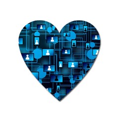 Smartphone-system-web-news Heart Magnet