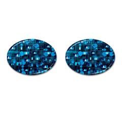 Smartphone-system-web-news Cufflinks (oval)