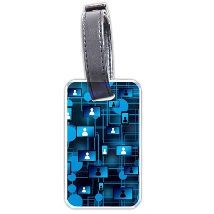 Smartphone-system-web-news Luggage Tag (one side)