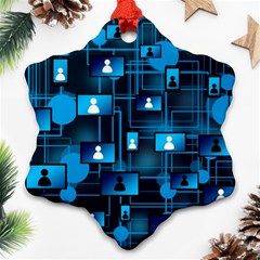 Smartphone-system-web-news Ornament (snowflake)