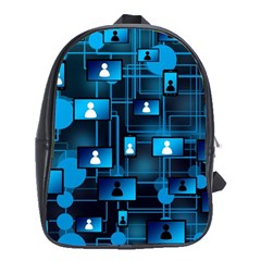 Smartphone-system-web-news School Bag (xl)