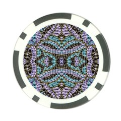 Pastels Repeats Poker Chip Card Guard (10 Pack) by kaleidomarblingart