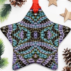 Pastels Repeats Star Ornament (two Sides) by kaleidomarblingart