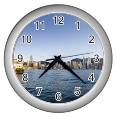 Hk Harbour Wall Clock (silver)