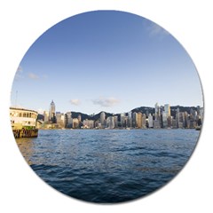 Hk Harbour Magnet 5  (round) by swimsuitscccc