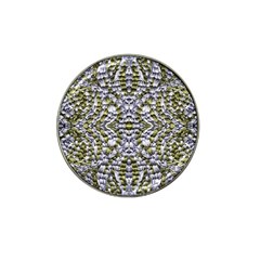 Acid Green Repeats I Hat Clip Ball Marker (4 Pack) by kaleidomarblingart