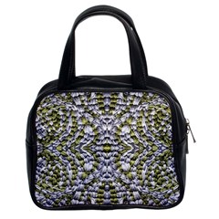 Acid Green Repeats I Classic Handbag (two Sides) by kaleidomarblingart