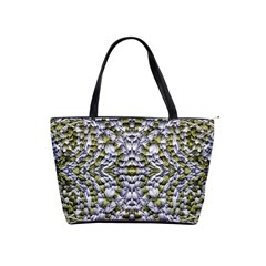 Acid Green Repeats I Classic Shoulder Handbag by kaleidomarblingart