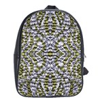 Acid Green Repeats I School Bag (Large) Front