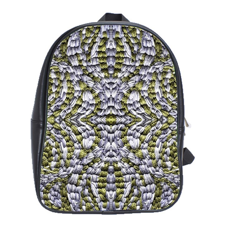 Acid Green Repeats I School Bag (Large)