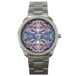 Abstract pouring Sport Metal Watch Front