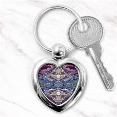 Abstract Pouring Key Chain (heart) by kaleidomarblingart