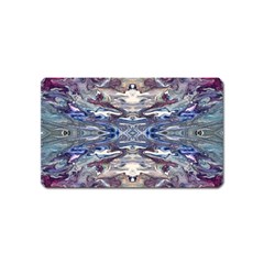 Abstract Pouring Magnet (name Card) by kaleidomarblingart