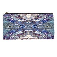 Abstract Pouring Pencil Case by kaleidomarblingart