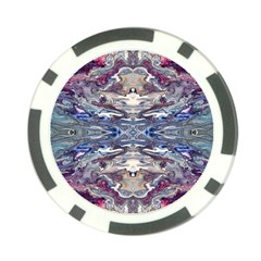 Abstract Pouring Poker Chip Card Guard by kaleidomarblingart