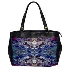 Abstract Pouring Oversize Office Handbag by kaleidomarblingart