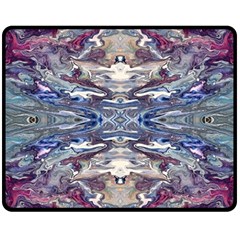 Abstract Pouring Fleece Blanket (medium)  by kaleidomarblingart