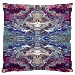 Abstract Pouring Large Flano Cushion Case (one Side)