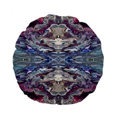 Abstract Pouring Standard 15  Premium Flano Round Cushions