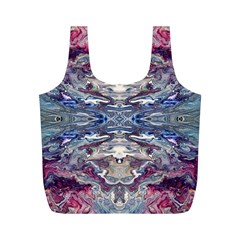 Abstract Pouring Full Print Recycle Bag (m) by kaleidomarblingart