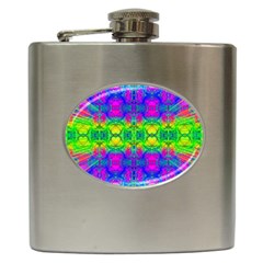 Color Me Happy Hip Flask (6 Oz) by Thespacecampers