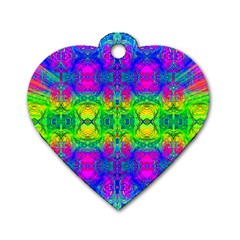 Color Me Happy Dog Tag Heart (one Side) by Thespacecampers