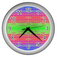 Visionary Wall Clock (silver) by Thespacecampers