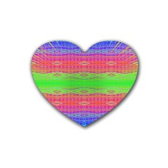 Visionary Rubber Heart Coaster (4 Pack) by Thespacecampers