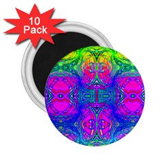 Liquid Rainbows 2 25  Magnets (10 Pack)  by Thespacecampers